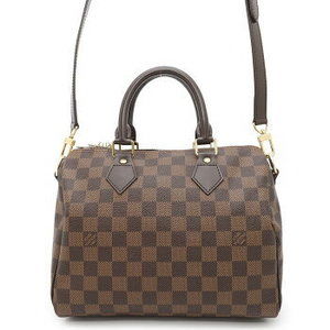 Louis Vuitton Handbag Ebene Brown Speedy Bandouliere Shoulder Bag
